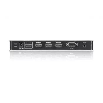 ATEN 4 prievadų 4K HDMI garso/vaizdo jungiklis su IR nuotolinio valdymo pulteliu