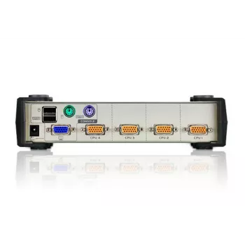 ATEN CS84U 4 prievadų USB-PS/2 VGA KVM jungiklis su KVM kabeliais