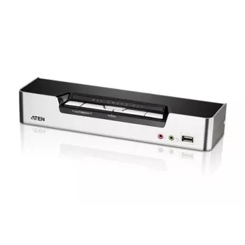 ATEN 4 prievadų USB HDMI KVM jungiklis su garsu ir USB 2.0 šakotuvu (KVM kabeliai įtraukti)