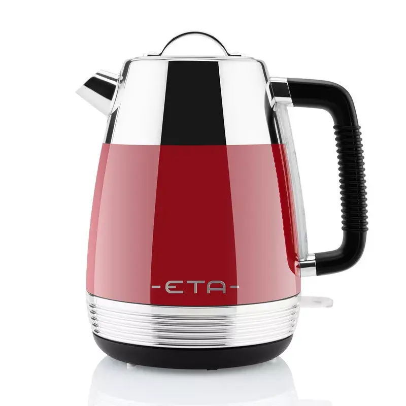 Elektrinis virdulys ETA 9186 90030 1.7 L 2150 W raudonas nerūdijančio plieno korpusas belaidis