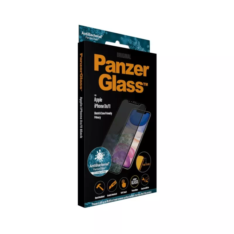 PanzerGlass ® Privatumo apsauginis stiklas iPhone 11 | XR | nuo krašto iki krašto