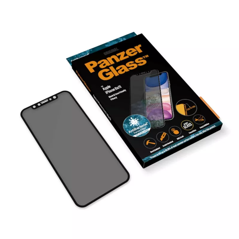 PanzerGlass ® Privatumo apsauginis stiklas iPhone 11 | XR | nuo krašto iki krašto