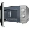 Mikrobangų krosnelė Gorenje MO17E1S — 17 L, 700 W, sukamasis valdiklis, 245 mm padėklas, nerūdijantis plienas/juoda
