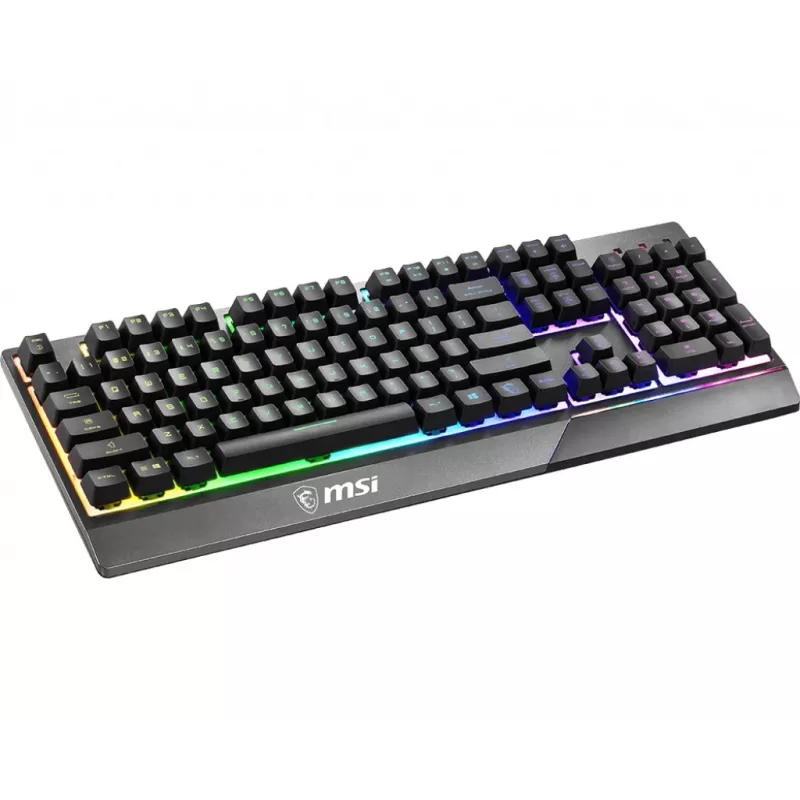 MSI Vigor GK30 klaviatūra, žaidimų, USB, QWERTY, US International, juoda