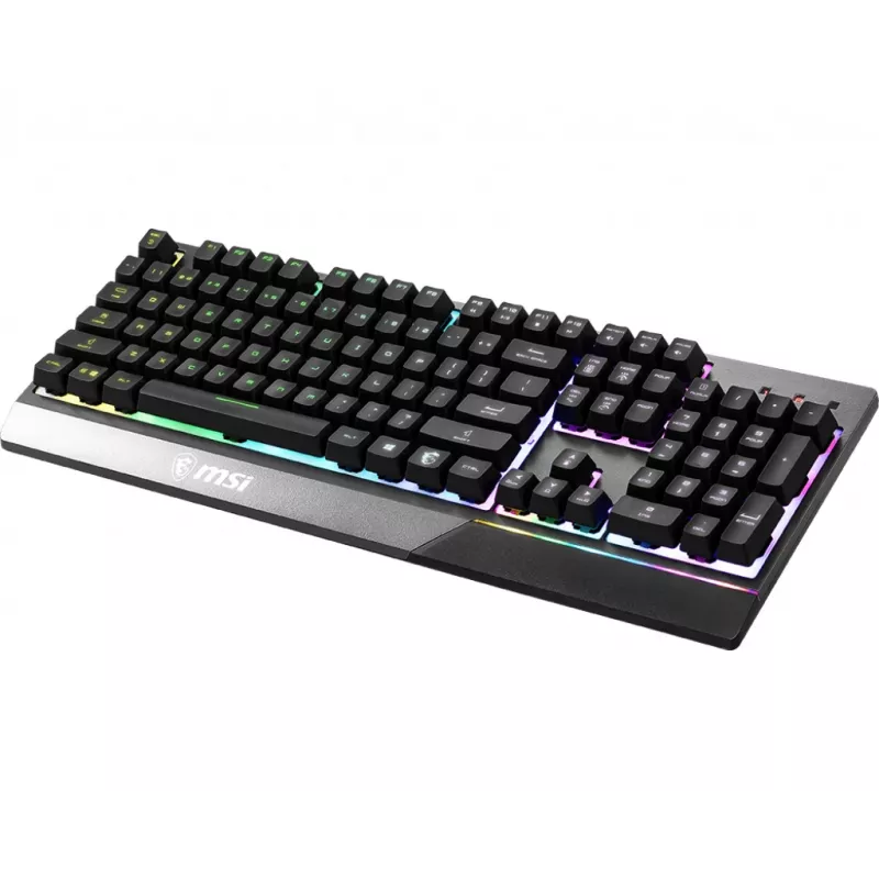 MSI Vigor GK30 klaviatūra, žaidimų, USB, QWERTY, US International, juoda