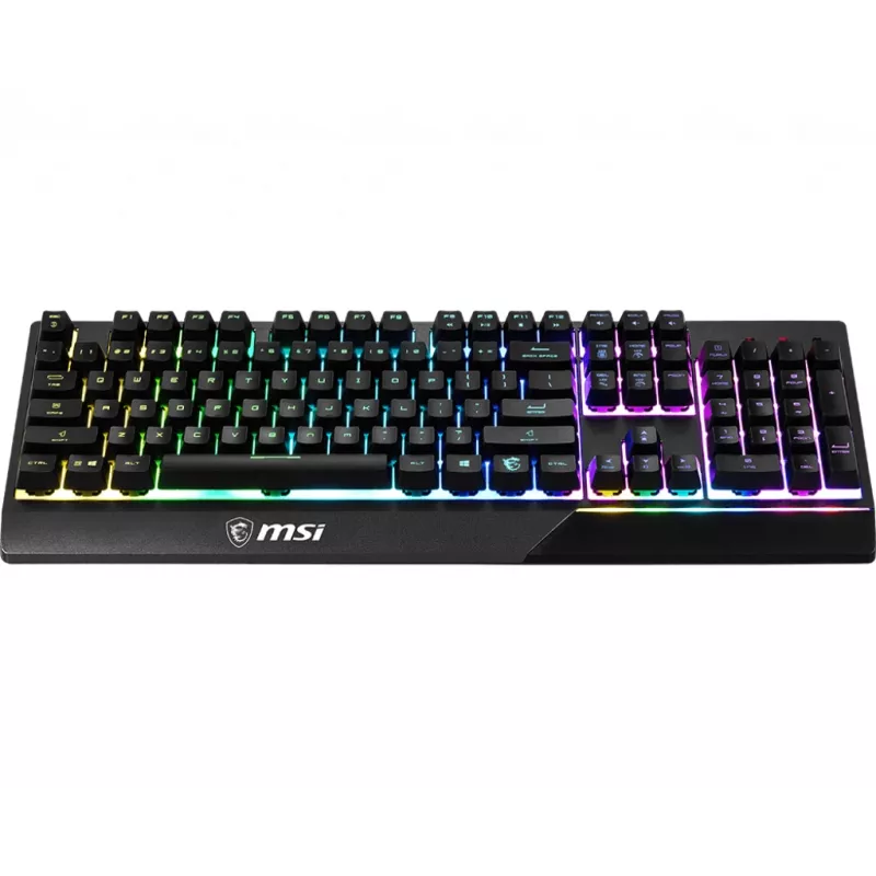 MSI Vigor GK30 klaviatūra, žaidimų, USB, QWERTY, US International, juoda