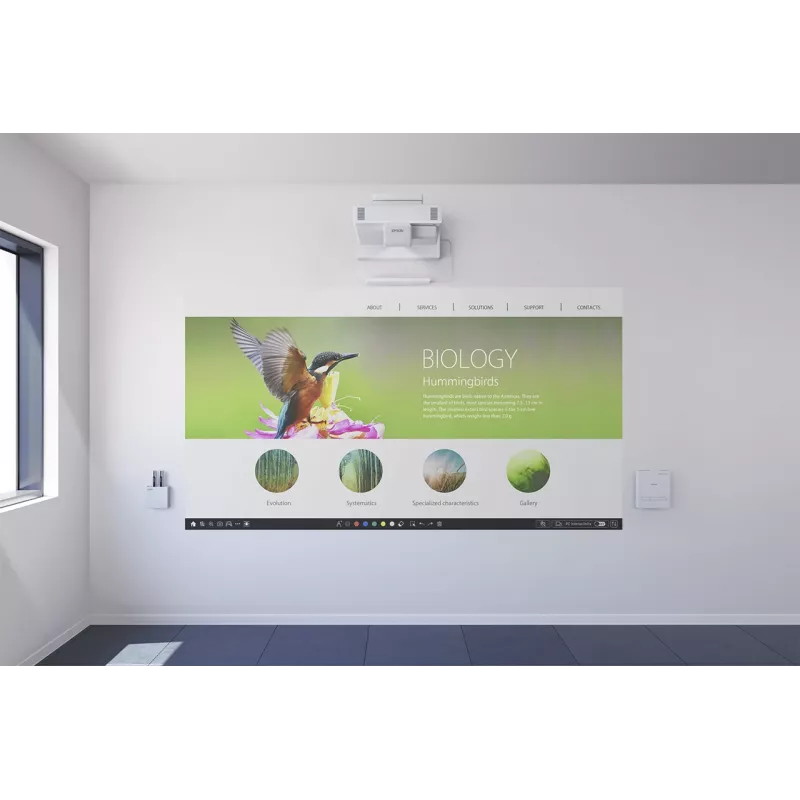 Epson EB-1485Fi itin trumpo fokusavimo projektorius 5000 ANSI liumenų 3LCD 1080p (1920x1080) Baltas