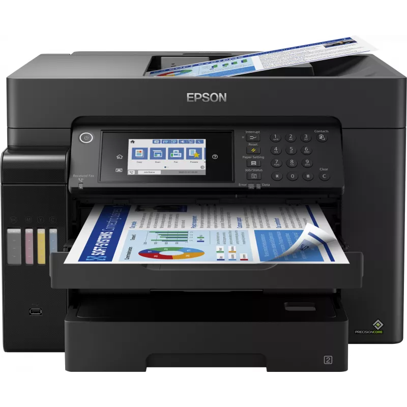 Daugiafunkcis įrenginys Epson EcoTank L15160 rašalinis spalvotas, A3+, 32 ppm, 4800x1200 DPI, Wi‑Fi, Ethernet