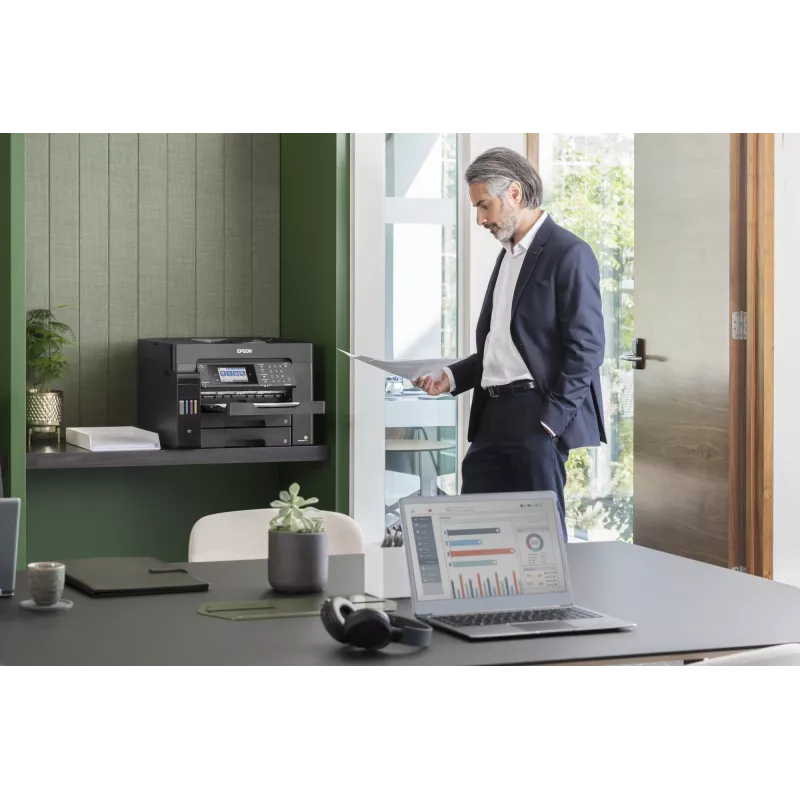 Daugiafunkcis įrenginys Epson EcoTank L15160 rašalinis spalvotas, A3+, 32 ppm, 4800x1200 DPI, Wi‑Fi, Ethernet