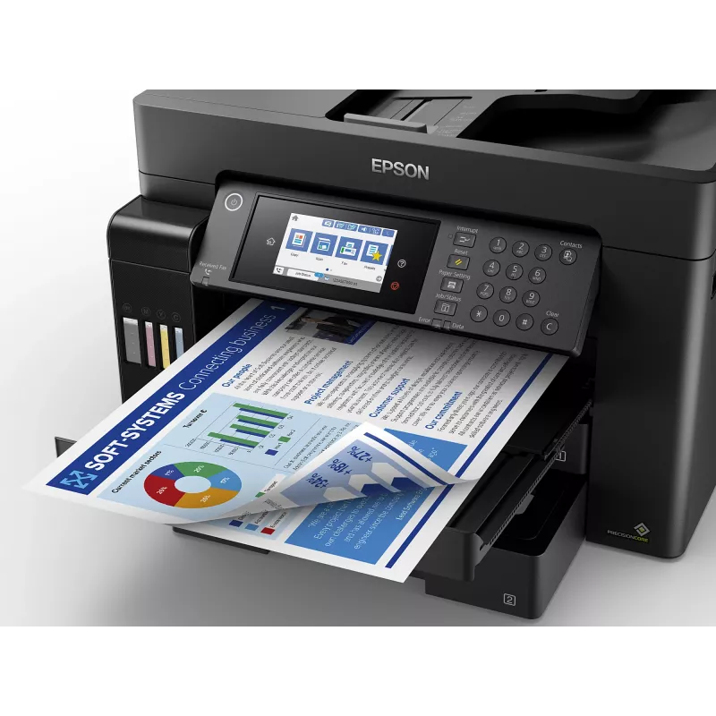 Daugiafunkcis spausdintuvas Epson EcoTank L15150 – spalvotas rašalinis, A3+ (4800x2400 DPI), Wi‑Fi, Ethernet
