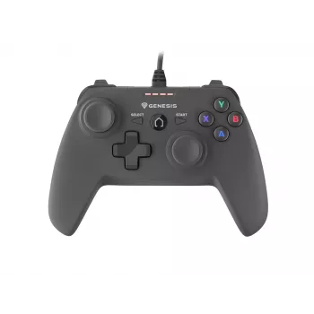 GENESIS P58 juodas USB žaidimų pultas, skirtas PC ir Playstation 3
