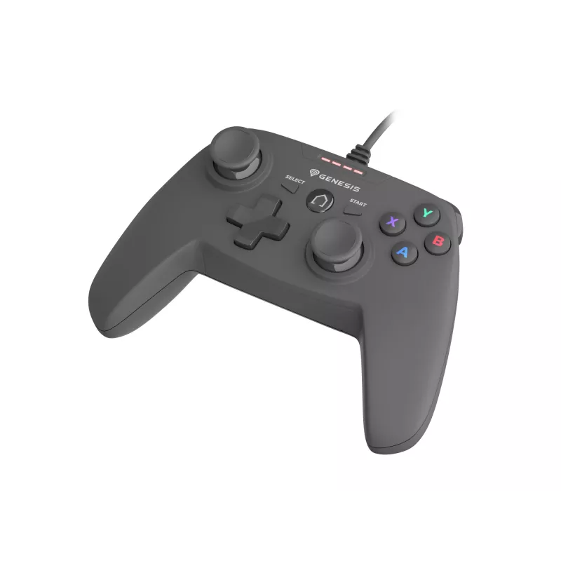 GENESIS P58 juodas USB žaidimų pultas, skirtas PC ir Playstation 3