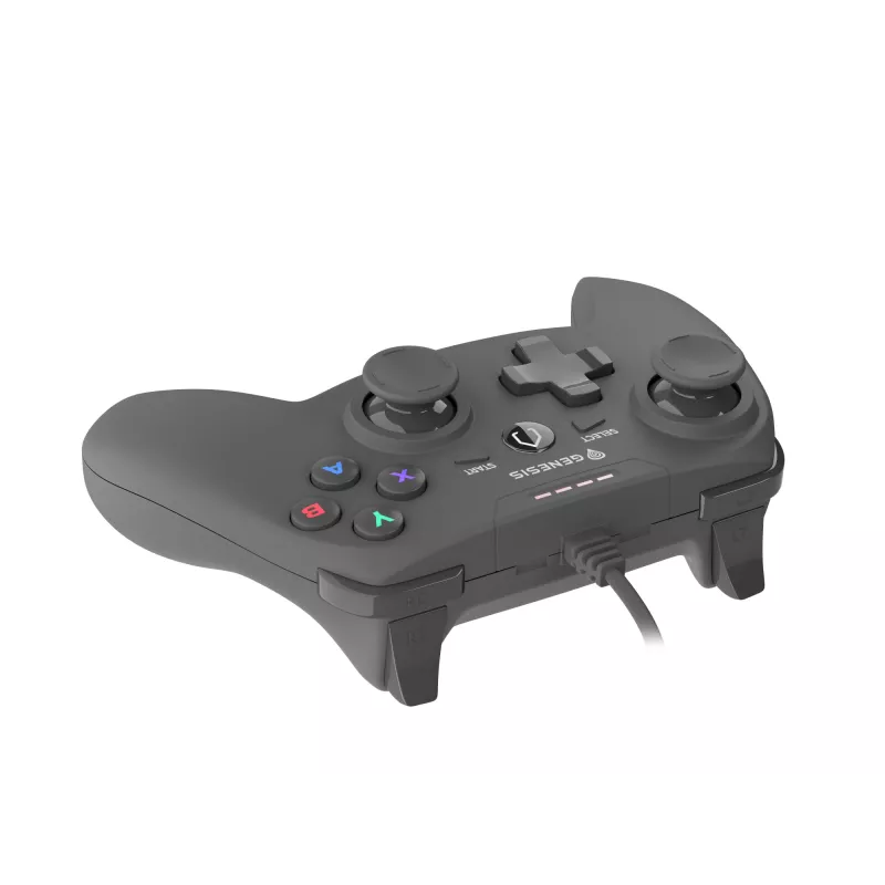 GENESIS P58 juodas USB žaidimų pultas, skirtas PC ir Playstation 3