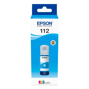 Rašalo buteliukas Epson 112 EcoTank Pigment Cyan (C13T06C24A)
