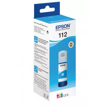 Rašalo buteliukas Epson 112 EcoTank Pigment Cyan (C13T06C24A)