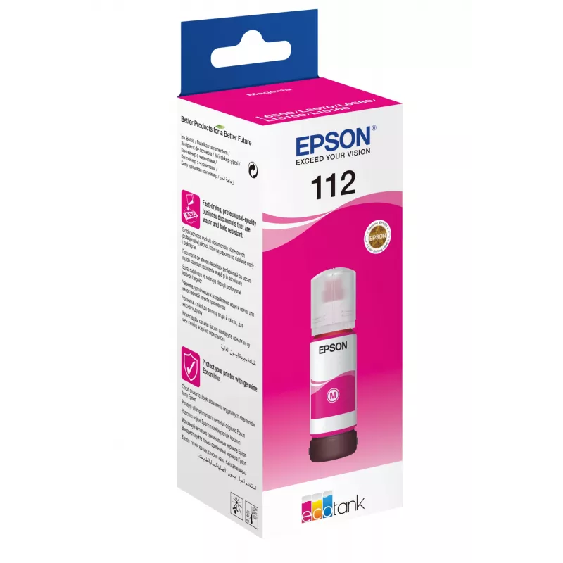 Rašalo buteliukas Epson 112 EcoTank Pigmentinis Purpurinis