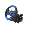 GENESIS Seaborg 350 Juodas, Mėlynas USB Vairas su Pedalais, Nintendo Switch, PC, PlayStation 4, PlayStation 3, Xbox 360, Xbox One, Xbox Series S, Xbox Series X