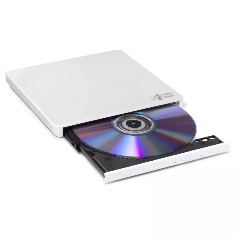 HITACHI-LG DATA STORAGE Slim nešiojamas DVD-rašytuvas GP60NW60 USB 2.0 baltas
