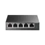 Nevaldomas jungiklis TP-Link TL-SF1005LP 5 prievadų 10/100Mbps su 4 prievadais PoE