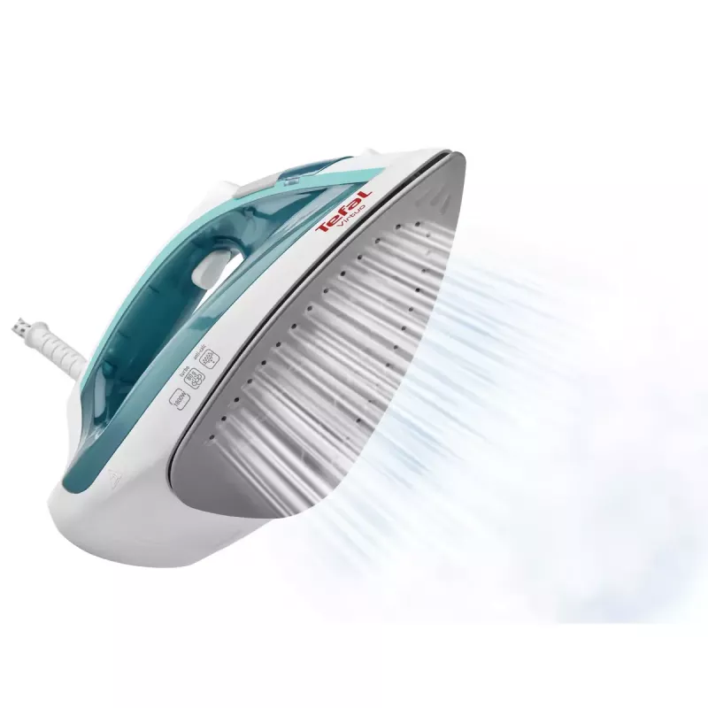 Lyginimo lygintuvas Tefal Virtuo FV1710 — 1800 W, 80 g/min garo stiprinimas, vertikalus garas, žalia/balta