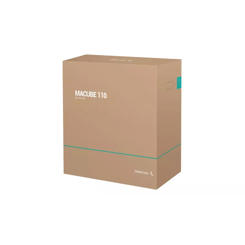 DeepCool MACUBE 110 WH Midi Tower kompiuterio korpusas, mATX, grūdintas stiklas, 165 mm procesoriaus aušintuvas, 2 x 3,5" + 2 x 2,5" skyriai, baltas