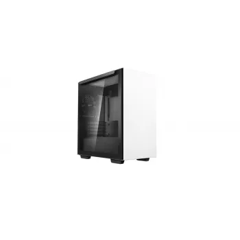 DeepCool MACUBE 110 WH Midi Tower kompiuterio korpusas, mATX, grūdintas stiklas, 165 mm procesoriaus aušintuvas, 2 x 3,5" + 2 x 2,5" skyriai, baltas