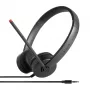 Lenovo belaidžio ryšio ausinės su mikrofonu, laidinė, juoda
