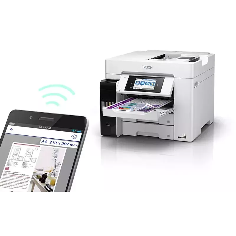 Daugiafunkcis spausdintuvas Epson EcoTank L6580 – rašalinis, spalvotas, 4800 x 22400 dpi, 32 ppm, dvipusis, Wi‑Fi, A4