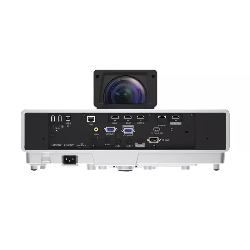 Epson EB-800F 3LCD lazerinis projektorius su itin trumpo nuotolio objektyvu, Full HD 1080p, 5000 lm, 16:9, baltas