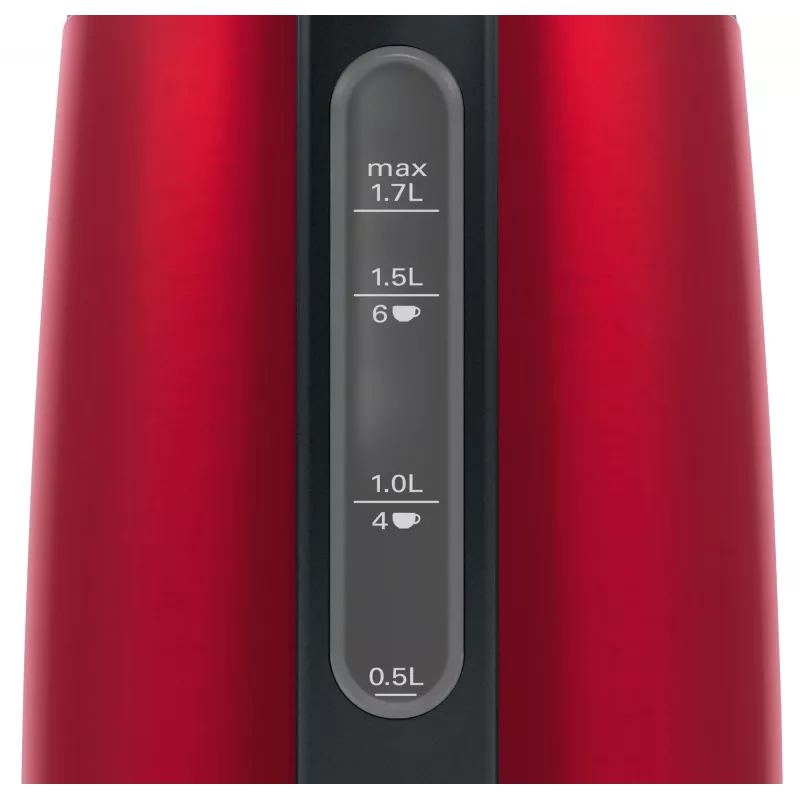 Bosch TWK3P424 elektrinis virdulys 1,7 L 2400 W Pilka, Raudona