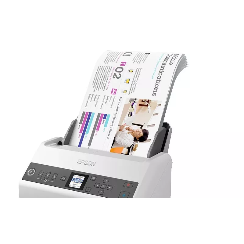 Epson DS-730N lakštinis skaitytuvas 600 x 600 DPI A4 juodas, pilkas