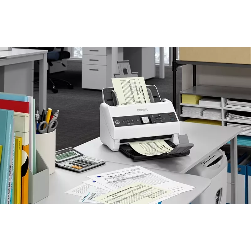 Epson DS-730N lakštinis skaitytuvas 600 x 600 DPI A4 juodas, pilkas