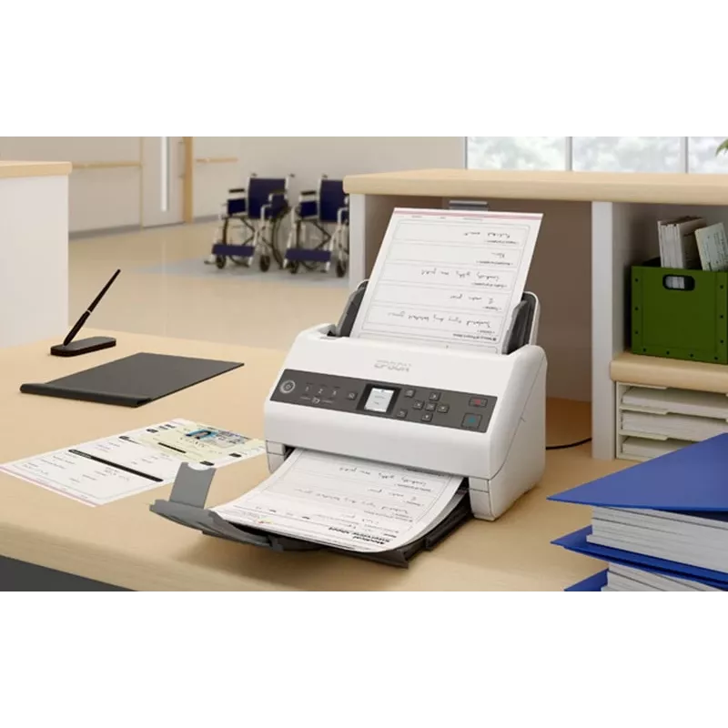 Epson DS-730N lakštinis skaitytuvas 600 x 600 DPI A4 juodas, pilkas