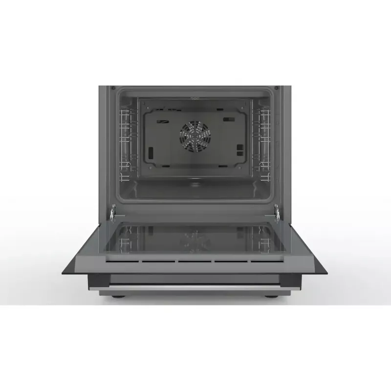 Laisvai pastatoma elektrinė viryklė Bosch Serie 4 HKR39A250U, keraminė kaitlentė 4 zonos, orkaitė 66 L, nerūdijantis plienas, 600 mm