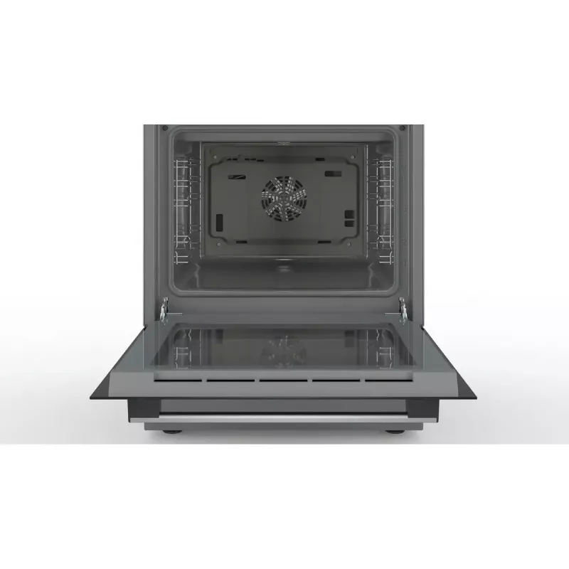 Laisvai pastatoma elektrinė viryklė Bosch Serie 4 HKR39A250U, keraminė kaitlentė 4 zonos, orkaitė 66 L, nerūdijantis plienas, 600 mm