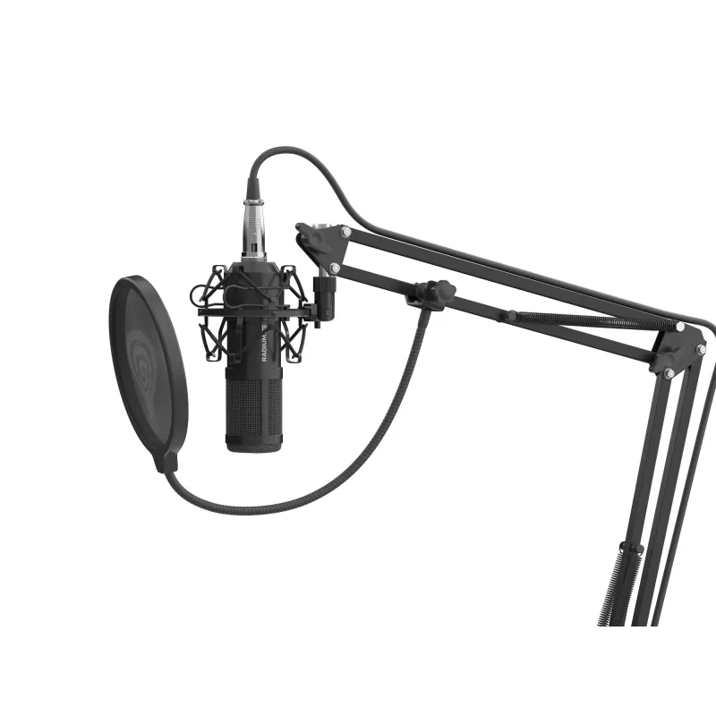 GENESIS Radium 300 XLR Studio mikrofonas, juodas
