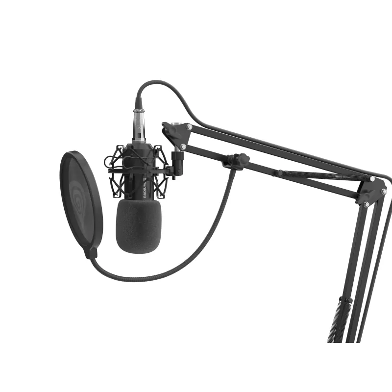 GENESIS Radium 300 XLR Studio mikrofonas, juodas