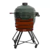 Keraminis kamado grilis TARGUS TBG24GREEN-02 – 24 colių žalias anglinis kepsninė