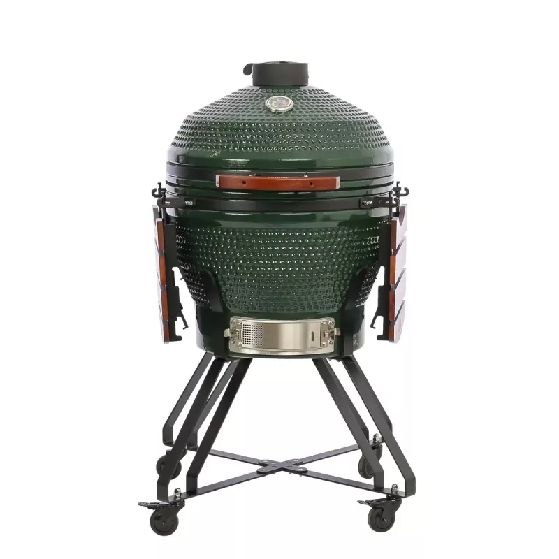 Keraminis kamado grilis TARGUS TBG24GREEN-02 – 24 colių žalias anglinis kepsninė