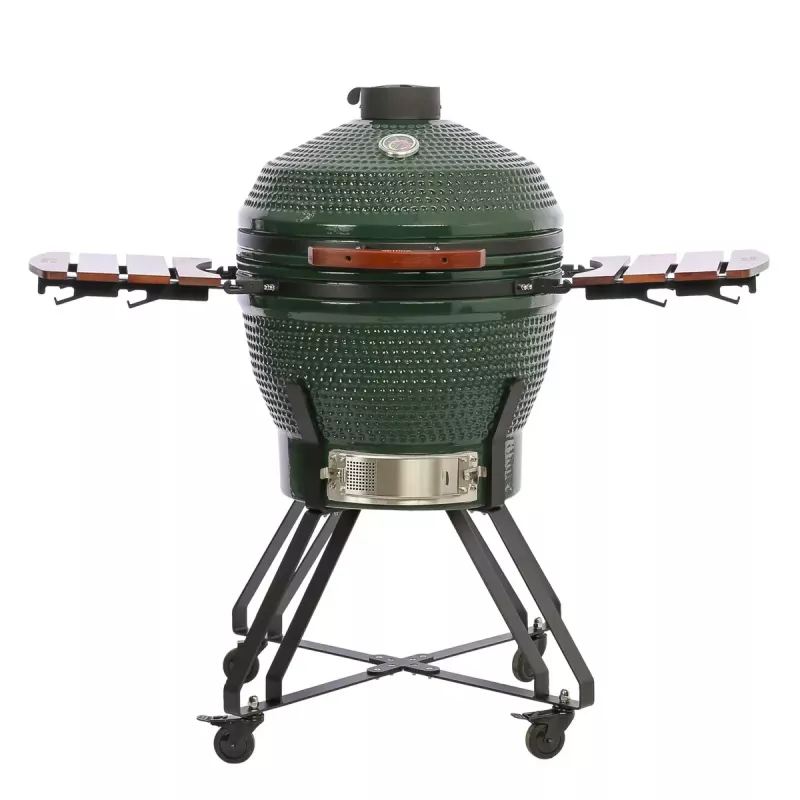 Keraminis kamado grilis TARGUS TBG24GREEN-02 – 24 colių žalias anglinis kepsninė