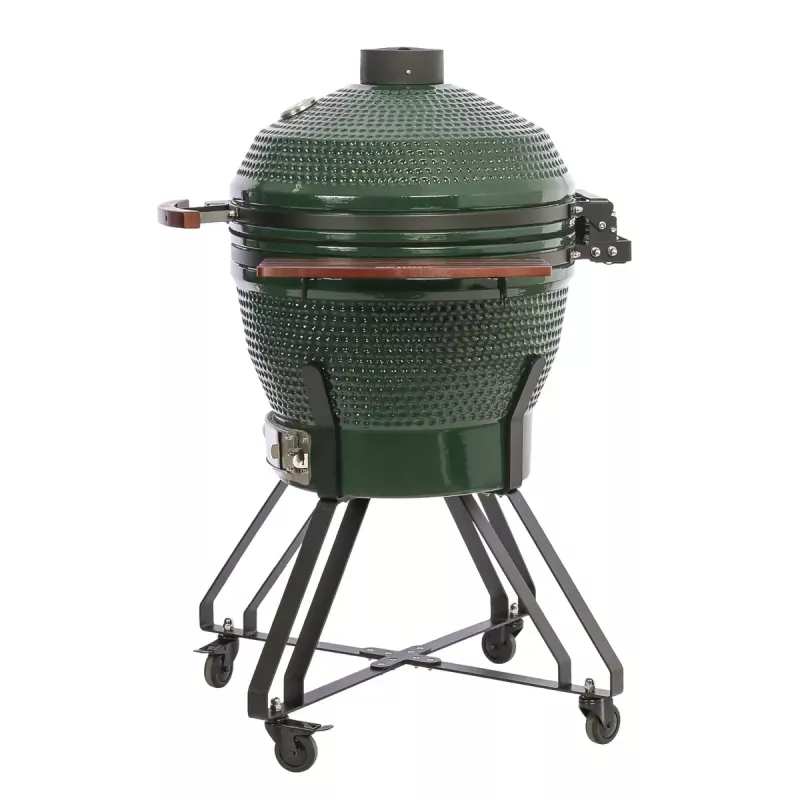 Keraminis kamado grilis TARGUS TBG24GREEN-02 – 24 colių žalias anglinis kepsninė