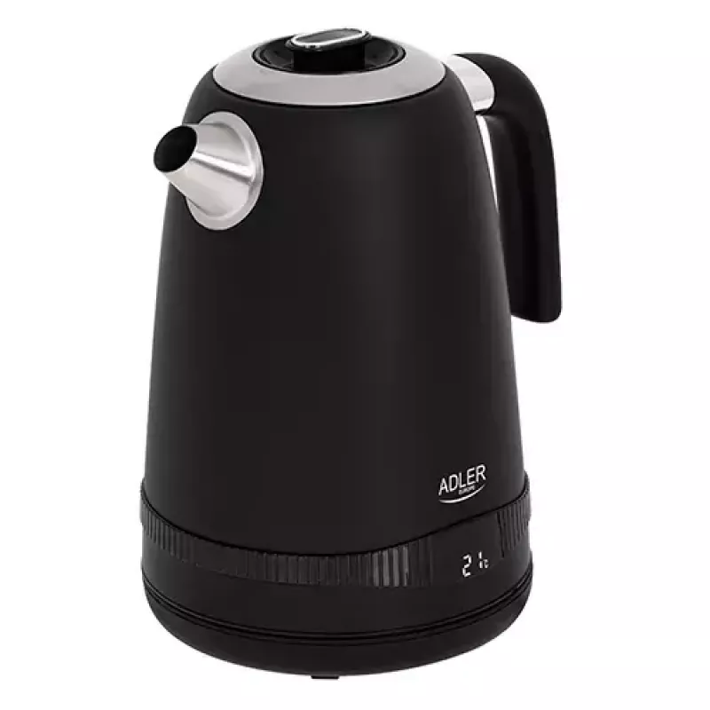 Elektrinis virdulys Adler 1 L 2200 W Juodas Nerūdijantis plienas