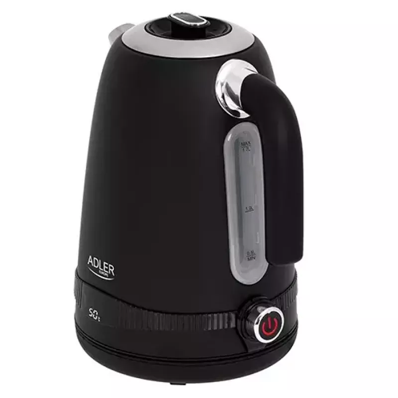 Elektrinis virdulys Adler 1 L 2200 W Juodas Nerūdijantis plienas