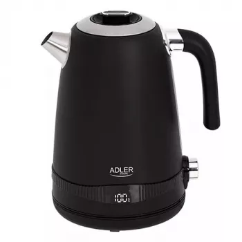 Elektrinis virdulys Adler 1 L 2200 W Juodas Nerūdijantis plienas