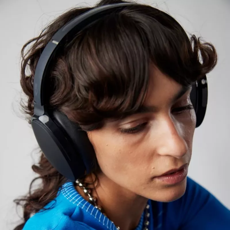 Skullcandy Hesh ANC S6HHW-N740 ausinės virš ausų, belaidės ir laidinės, Bluetooth, aktyvus triukšmo mažinimas, USB-C, iki 22 val., True Black