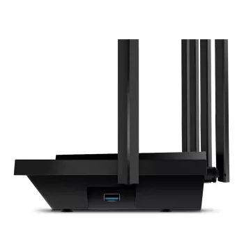TP-Link Archer AX5400 dviejų juostų gigabitinės Wi-Fi 6 maršrutizatorius, juodas
