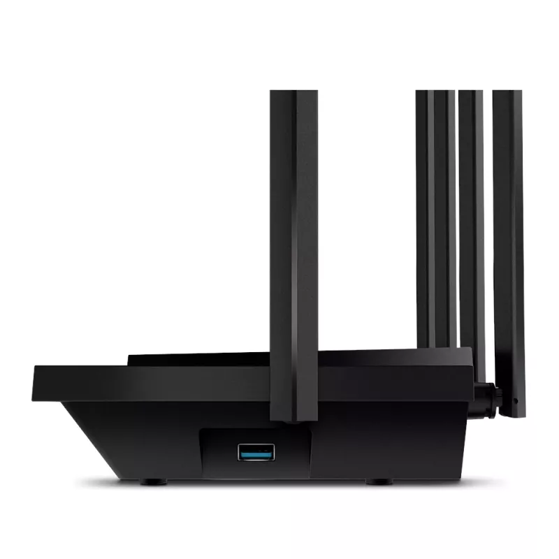 TP-Link Archer AX5400 dviejų juostų gigabitinės Wi-Fi 6 maršrutizatorius, juodas