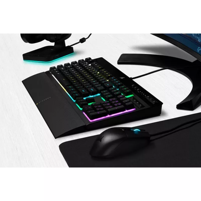 CORSAIR žaidimų klaviatūra K55 RGB Pro Qwerty US