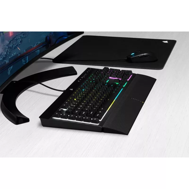 CORSAIR žaidimų klaviatūra K55 RGB Pro Qwerty US
