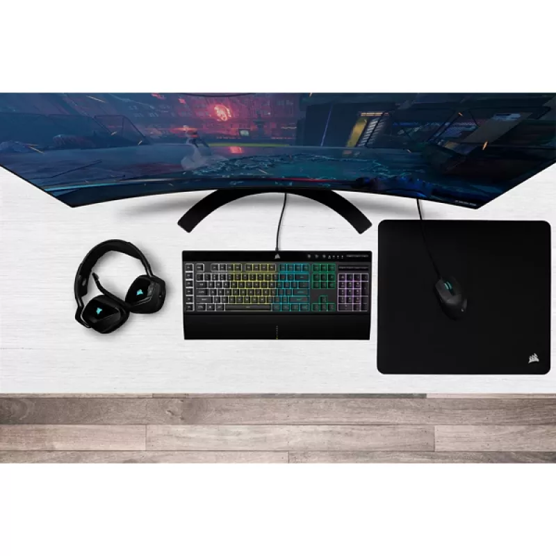 CORSAIR žaidimų klaviatūra K55 RGB Pro Qwerty US